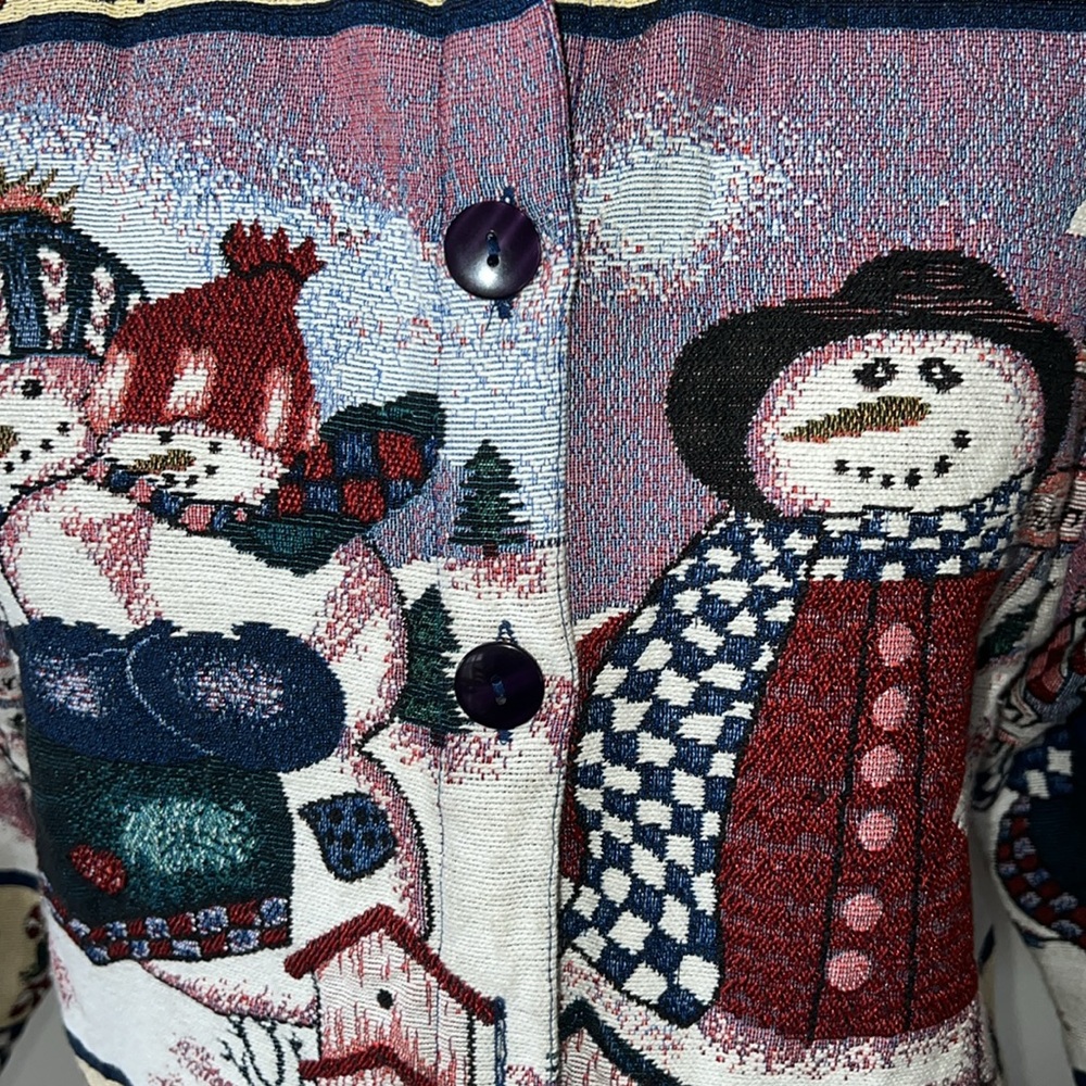 Willow Ridge Snowman Tapestry Jacket - Picture 6 of 9
